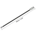 thumbnail image 3 of Unique Bargains 90mm Length PVC Coated Stainless Steel Keyring Loop Cable Black 6 Count, 3 of 6