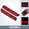 thumbnail image 3 of Unique Bargains LED Rear Bumper Reflector Fog Brake Tail Light Red Light for Suzuki Ciaz 2014-2018 Red Lens 1 Pair, 3 of 6