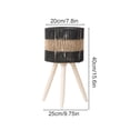 thumbnail image 3 of Hometravel Woven Wooden Flower Pot Stand, Indoor Decorative Plant Rack, Balcony Display Shelf Self Assembly Required, 3 of 6