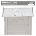 thumbnail image 6 of Garden Cabinet Light Gray Wooden 4-Tier Outdoor Storage Shed Lockable Backyard Organizer, 6 of 9