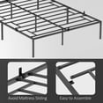 thumbnail image 4 of Sturdy queen iron marco de cama: heavy-duty steel slat mattress foundation, no necesita colchón base, fácil montaje, noise-free design, 4 of 7