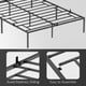 thumbnail image 4 of Sturdy queen iron marco de cama: heavy-duty steel slat mattress foundation, no necesita colchón base, fácil montaje, noise-free design, 4 of 7