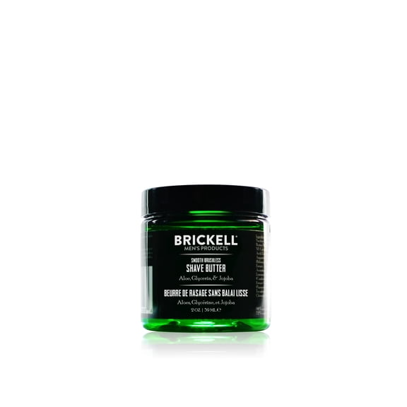 Manteca de afeitar Brickell para hombre, suave sin escobillas, 60 ml, sin perfume