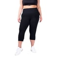 thumbnail image 2 of Blis BLIS Foldover Active Capri 3pk Black, Black, Black Large, 2 of 5