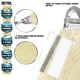 thumbnail image 2 of TANG Sunshades Depot A Ring Design Steel Cable Wire Reinforcement 16'x36'x39.4' Right Triangle Sun Shade Sails Beige Heavy Duty Permeable 260GSM UV Block Patio Garden Deck Dock Outdoor Facility, 2 of 6