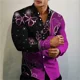 thumbnail image 1 of Camisa de manga larga con estampado digital 3D de mariposas en 7 colores, ropa informal cómoda y suave para hombre, 1 of 6