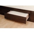 thumbnail image 4 of Prepac Coal Harbor Full Mates Platform Espresso Storage Bed with 6 Drawers, 4 of 4