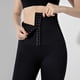 thumbnail image 4 of Gibobby Pantalones dama Pantalones moldeadores de pecho Fitness Elasticidad Cuerpo Deporte Pantalones Cintura alta Mujer Pantalones de yoga(Negro， M), 4 of 5