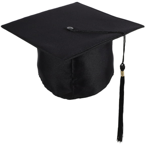 FOLOYORI Grad Hats Graduation Cap Black Cloth 1Set for Graduation Ceremony