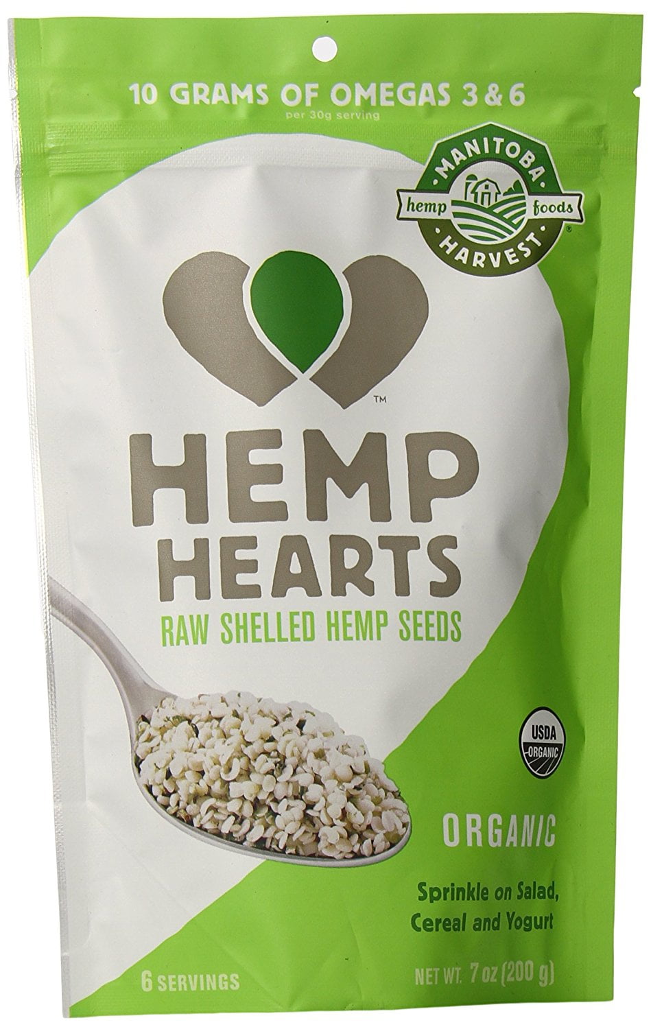 Manitoba Harvest Organic Hemp Hearts Raw Shelled Hemp Seeds, 7 Ounce