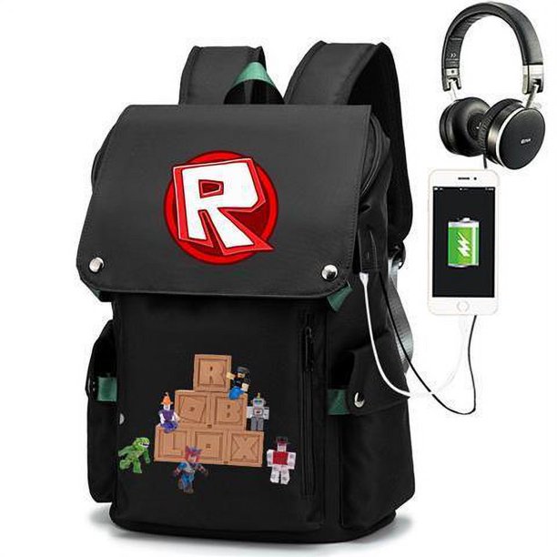 ROBLOX mochila de día de nariz roja, juego de RED Social, mochila periférica, bolsa de estudiante, regalo de cumpleaños para niñas, niños, niños