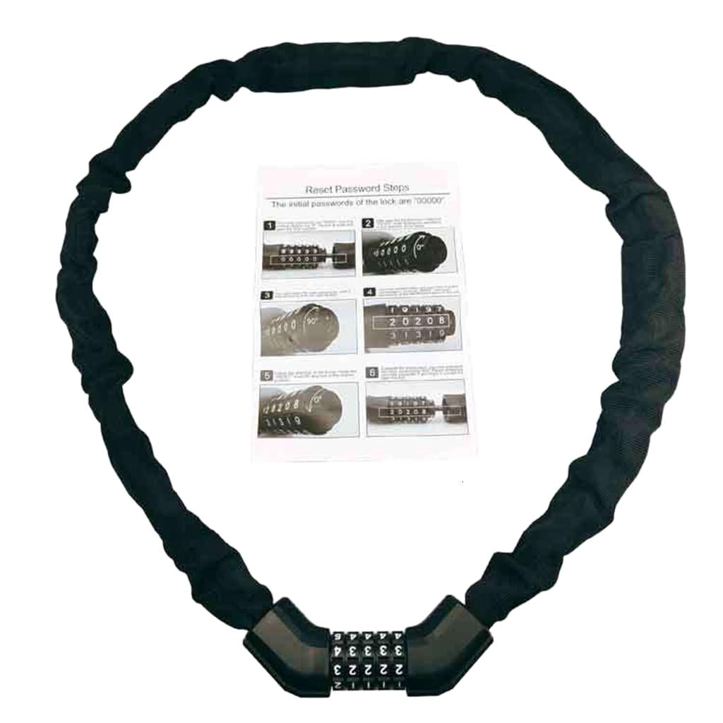 CEORPER Bike Chain Lock Heavy Duty Bike Lock 5-Digit Combination Resettable
