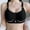 12-Black, variant on YWDJ Bras for Women No Underwire Plus Size Cotton for Elderly for Full Figured Women Lightly Hollow Out Fashion Underwear No Rims Everyday Bras Sports Bras Nursing Bras for Breastfeeding Khaki 42