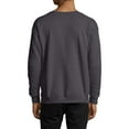 thumbnail image 5 of Hanes Crewneck Sweatshirt for Unisex | 7.8oz 50/50 US Grown Cotton/Polyester ComfortSoft Ecosmart XP Fleece Pullover Charcoal Heather Sweatshirt Bulk 2 Pack Size 2XL, 5 of 6