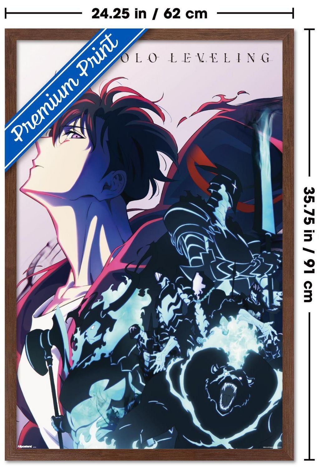 Solo Leveling: Season 2 - Teaser Key Art Wall Poster, 22.375" x 34" Framed