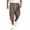 Beige, variant on Men's Plaid Capri Cargo Pants Daily Street Check Pattern Breathable Woven Fabric Big Side Cargo Pockets Athletic Cropped Shorts White M