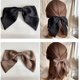 thumbnail image 2 of Pinzas para el cabello para mujer, pinzas para el cabello de satén negro con lazo, accesorios para el cabello para niñas y niños, 3 piezas Sincero Electrónica, 2 of 5