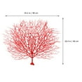 thumbnail image 2 of VERDANVERSE 1Ud Rama Decorativa De Coral Falsa Roja Plástica Para Hogar Y Acuario Con Estilo, 2 of 7
