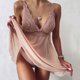 thumbnail image 2 of Gibobby Lencería sexy Ropa interior sin costuras de mujer sexy Ropa interior transpirable de romance Ropa interior de encaje Vestido de dormir(Rosa, 3XL), 2 of 4