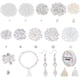 thumbnail image 1 of Kit para hacer pulseras que incluye cuentas naturales y de piedras preciosas, borlas de poliéster, colgantes, cuentas de vidrio, hilo elástico para collares, pulseras y joyas., 1 of 6