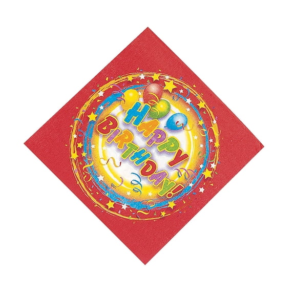 Happy Birthday Luncheon Napkin (2 Ply) - Party Supplies - 250 Pieces