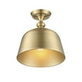 thumbnail image 2 of Berg 1-Light Ceiling Light in Warm Brass, 2 of 5