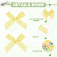 thumbnail image 3 of Uxcell 1.5 Inch Mini Satin Ribbon Bows, 100 Pcs Bowknot Flowers DIY Craft Ribbon Appliques for Gifts Yellow, 3 of 6
