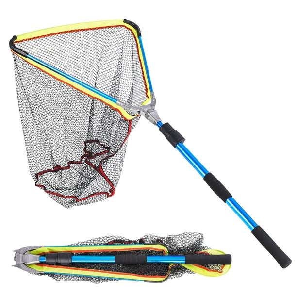 200cm / 79 Inch Telescopic Aluminum Fishing Landing Net Fish Net with  Extending Telescoping Pole Handle