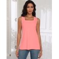 thumbnail image 5 of Zeagoo Womens Casual Tank Top Basic Solid Flowy Tank Tops Square Neck Sleeveless Lightweight Summer Tops, 5 of 6