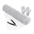 thumbnail image 1 of kurtrusly Galvanized Poultry Mesh Fencing Chicken Wire Net Rabbit Netting Silver 40x500cm 1 Pc, 1 of 6