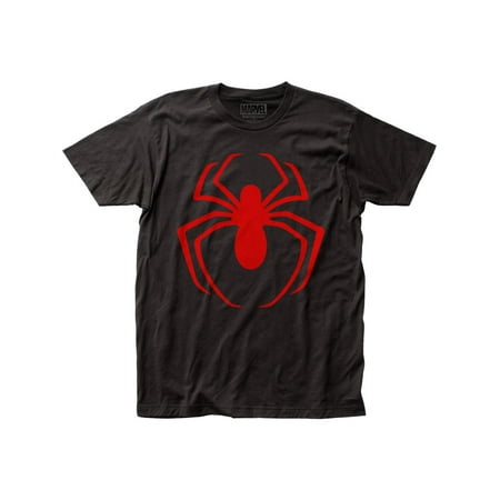 Spider-Man Superhero Marvel Comics Red Logo Adult Fitted Jersey T-Shirt Tee