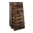 thumbnail image 2 of Office File Cabinets Wooden File Cabinets for Home Office Wood File Cabinet Mobile File Cabinet Mobile Storage Cabinet Filing Storage Drawer by Naomi Home-Color:Rustic Brown,Size:9 Drawer, 2 of 11