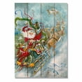 thumbnail image 4 of Daydream Abrams Fly Away Santa Indoor / Outdoor Cedar Panel Wall Art, 4 of 10