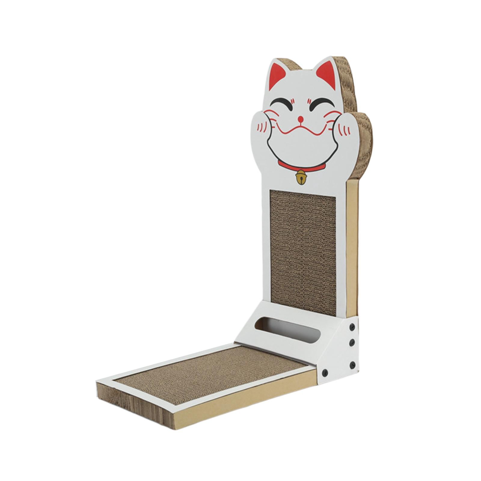 Vertical Cat Scratcher,Vertical Standing Cat Scratcher Scratching Board,Durable Cardboard Cats Scratcher Lounge Bed,Furniture Protector Decor Corrugated Paper,Cat Scratching Pad Scratch White