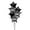 Black, variant on PMU Graduation Bouquet with (3) 18 Inch Congrats Grad Star & (3) 22 Inch Solid Star Shape White Mylar Balloons Pkg/6
