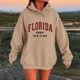 thumbnail image 2 of DHFJKG Hoodies For Women, Florida Shirt, Long Sleeve Oversized Sweatshirts, Casual Drawstring Hooded Fall Pullover, 2 of 4