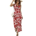 thumbnail image 2 of Valentines Day Hand Drawn Red Hearts Sleeveless Dress Dresses Women Summer Evening Dresses Ladies Bohemia Long Dresses, 2 of 9