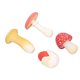 thumbnail image 2 of 4pcs Miniature Mushroom Model Set High Simulation Mushroom Figurines Decoration for Education Type 2, 2 of 4