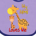 thumbnail image 4 of Inktastic My Mimi Loves Me Giraffe Boys or Girls Baby Bib, 4 of 4