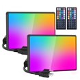 thumbnail image 1 of Flood Lights Olafus RGB de 120 W con mando a distancia para Halloween, paquete de 2, 1 of 9