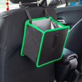 thumbnail image 3 of Uds. (verde) cubo de basura colgante plegable para coche, impermeable, coche, 3 of 5