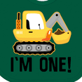 thumbnail image 4 of Inktastic 1st Birthday Construction Truck Boy Boys Baby Bib, 4 of 4