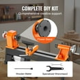 thumbnail image 6 of VEVOR Tabletop Wood Lathe, Dimensions 10x18 inches, Motor Strength 0.5 HP 370W, Offers Wood Crafting with 5 Adjustable Speeds ranging from 780 to 3840 RPM, Includes Rod Injection, Wrenches, Facepla, 6 of 9