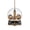 Clock Tower, variant on Hanging Christmas Snow Globe Ornament, Polar Bear Scene with Aurora & Mountains, Clear Ball Tree Decoration for Holiday Party Gift, 3.94in