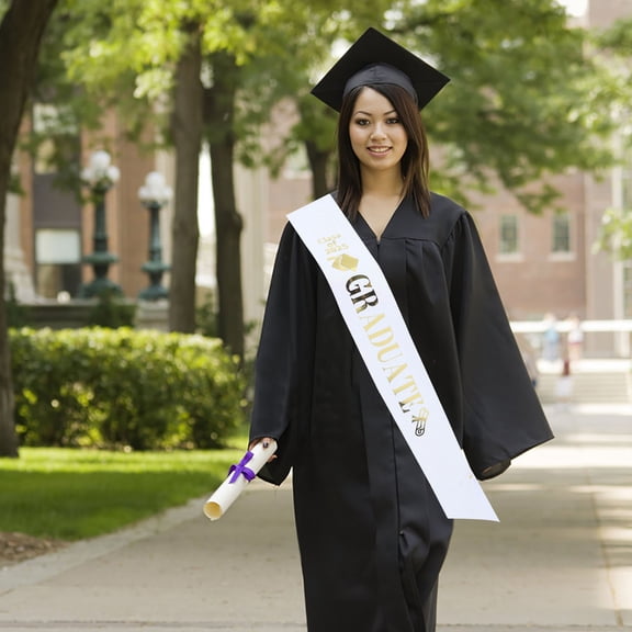 NIAIZEK Graduation Sash DIY Satin Graduation Celebration for Women 1Pcs