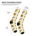 thumbnail image 2 of Lsque Corn Sunflowers Pattern Sport Compression Socks for Men & Women 15-20 mmHg Knee High Nurse Pregnant Running Medical and Travel Athletic, 2 of 6