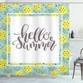 thumbnail image 1 of Ambesonne Hello Summer Shower Curtain, Yellow Pineapples, 69"Wx75"L, Multicolor, 1 of 3