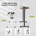 thumbnail image 6 of farexon Electric Standing Desk 55 x 24In with Charging Station, Adjustable Height Desk with Mouse Pad, 2 USB Ports & 3 Power Outlets, 4 Caster, 4 Preset Heights, 27''-46'' Lifting Range, 6 of 9