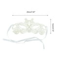 thumbnail image 2 of Unique Bargains 1 Pc Lace X-Shape Half Face Party Mask for Masquerade Party White Lace, 2 of 5