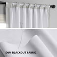 thumbnail image 6 of Half Price Drapes Signature Reflection Grey Velvet Blackout Curtains For Bedroom(1 Panel), 50WX 96L, 6 of 11